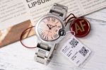 Ballon Bleu de Cartier 33*10MM 316L Steel NH05 Movement Pink Dial Watch
